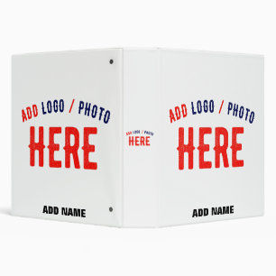 STYLISH MODERN CUSTOMIZABLE WHITE VERIFIED BRANDED BINDER