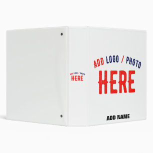 STYLISH MODERN CUSTOMIZABLE WHITE VERIFIED BRANDED BINDER