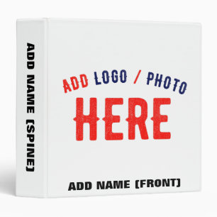 STYLISH MODERN CUSTOMIZABLE WHITE VERIFIED BRANDED BINDER