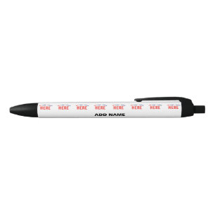 STYLISH MODERN CUSTOMIZABLE WHITE VERIFIED BRANDED BLACK INK PEN