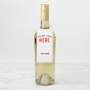 STYLISH MODERN CUSTOMIZABLE WHITE VERIFIED BRANDED BOTTLE TAG