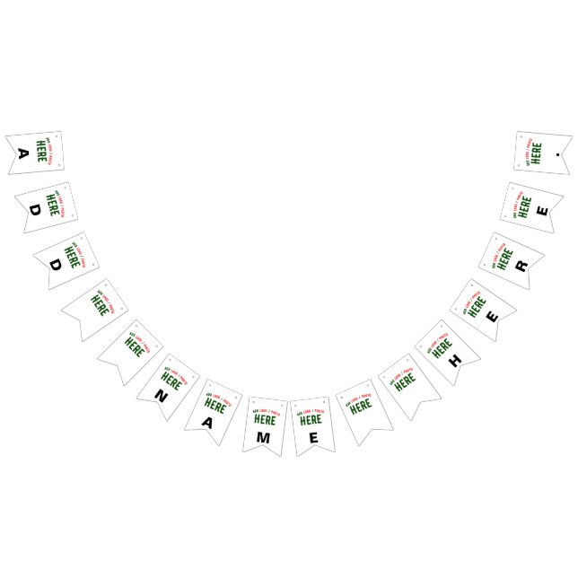 STYLISH MODERN CUSTOMIZABLE WHITE VERIFIED BRANDED BUNTING FLAGS (All)