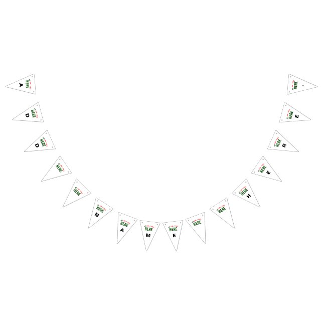 STYLISH MODERN CUSTOMIZABLE WHITE VERIFIED BRANDED BUNTING FLAGS (All)