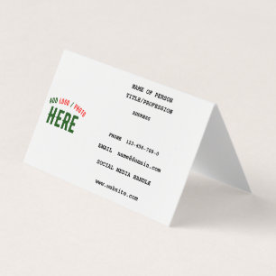 STYLISH MODERN CUSTOMIZABLE WHITE VERIFIED BRANDED BUSINESS CARD