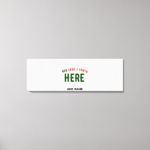 STYLISH MODERN CUSTOMIZABLE WHITE VERIFIED BRANDED CANVAS PRINT
