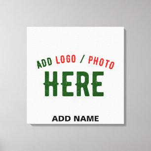 STYLISH MODERN CUSTOMIZABLE WHITE VERIFIED BRANDED CANVAS PRINT