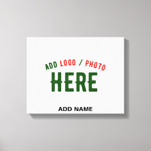 STYLISH MODERN CUSTOMIZABLE WHITE VERIFIED BRANDED CANVAS PRINT