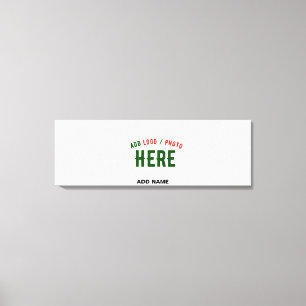 STYLISH MODERN CUSTOMIZABLE WHITE VERIFIED BRANDED CANVAS PRINT
