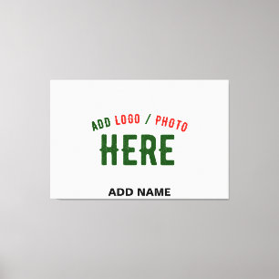 STYLISH MODERN CUSTOMIZABLE WHITE VERIFIED BRANDED CANVAS PRINT