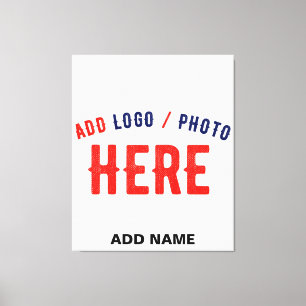 STYLISH MODERN CUSTOMIZABLE WHITE VERIFIED BRANDED CANVAS PRINT