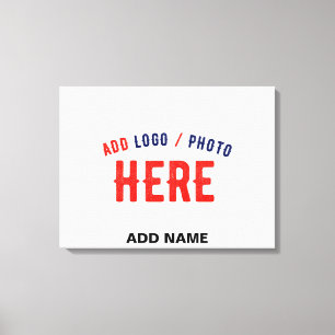 STYLISH MODERN CUSTOMIZABLE WHITE VERIFIED BRANDED CANVAS PRINT