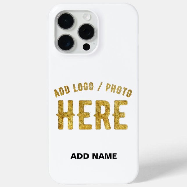 STYLISH MODERN CUSTOMIZABLE WHITE VERIFIED BRANDED Case-Mate iPhone CASE (Back)