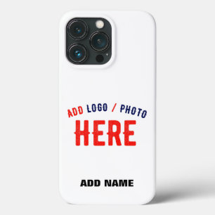 STYLISH MODERN CUSTOMIZABLE WHITE VERIFIED BRANDED iPhone 13 PRO CASE