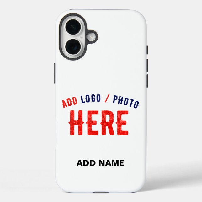 STYLISH MODERN CUSTOMIZABLE WHITE VERIFIED BRANDED Case-Mate iPhone CASE (Back)