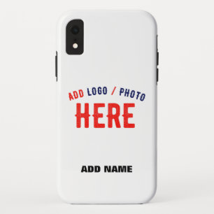 STYLISH MODERN CUSTOMIZABLE WHITE VERIFIED BRANDED iPhone XR CASE