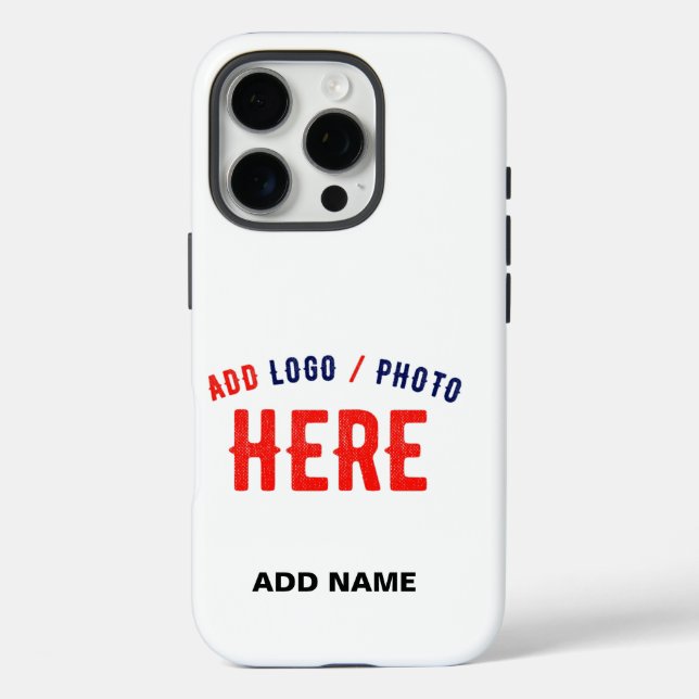 STYLISH MODERN CUSTOMIZABLE WHITE VERIFIED BRANDED Case-Mate iPhone CASE (Back)
