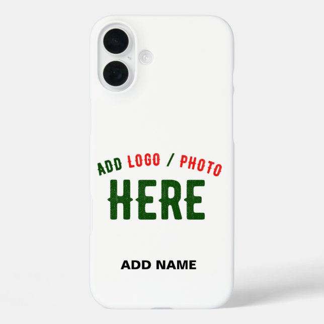 STYLISH MODERN CUSTOMIZABLE WHITE VERIFIED BRANDED Case-Mate iPhone CASE (Back)