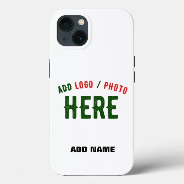 STYLISH MODERN CUSTOMIZABLE WHITE VERIFIED BRANDED Case-Mate iPhone CASE (Back)