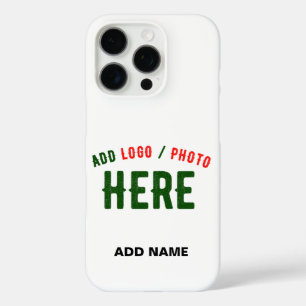 STYLISH MODERN CUSTOMIZABLE WHITE VERIFIED BRANDED iPhone 16 PRO CASE