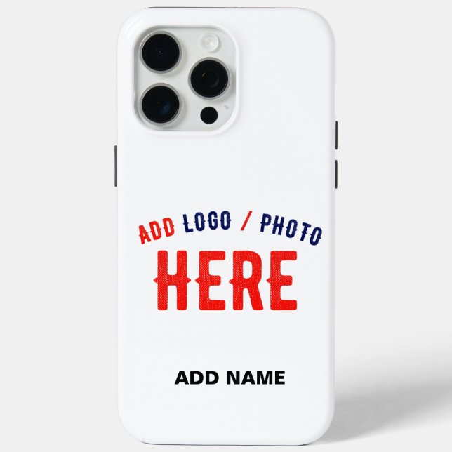 STYLISH MODERN CUSTOMIZABLE WHITE VERIFIED BRANDED Case-Mate iPhone CASE (Back)