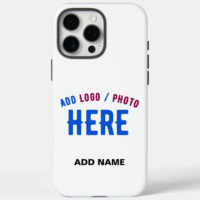 STYLISH MODERN CUSTOMIZABLE WHITE VERIFIED BRANDED Case-Mate iPhone CASE (Back)