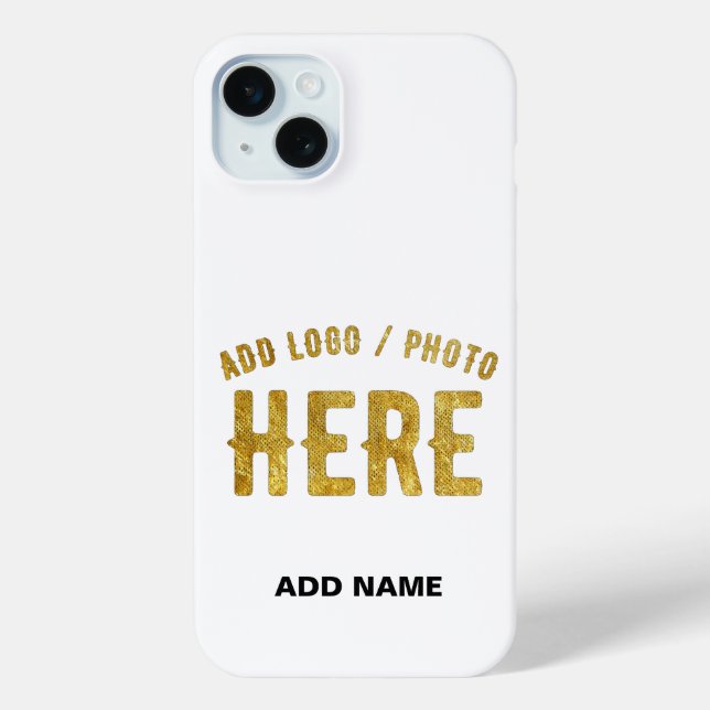 STYLISH MODERN CUSTOMIZABLE WHITE VERIFIED BRANDED Case-Mate iPhone CASE (Back)