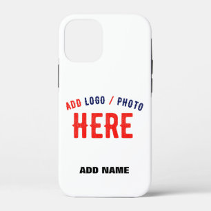 STYLISH MODERN CUSTOMIZABLE WHITE VERIFIED BRANDED iPhone 12 MINI CASE