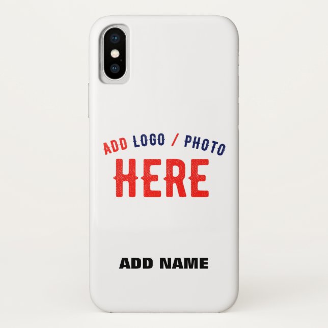 STYLISH MODERN CUSTOMIZABLE WHITE VERIFIED BRANDED Case-Mate iPhone CASE (Back)