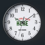 STYLISH MODERN CUSTOMIZABLE WHITE VERIFIED BRANDED CLOCK<br><div class="desc">THIS IS A DESIGN FITTING FOR EVERYONE.YOU CAN CHANGE, RESIZE OR ADD LOGO, PHOTO, TEXT AND COLOURS THE WAY YOU LIKE.THANK YOU.</div>