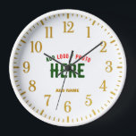 STYLISH MODERN CUSTOMIZABLE WHITE VERIFIED BRANDED CLOCK<br><div class="desc">THIS IS A DESIGN FITTING FOR EVERYONE.YOU CAN CHANGE, RESIZE OR ADD LOGO, PHOTO, TEXT AND COLOURS THE WAY YOU LIKE.THANK YOU.</div>