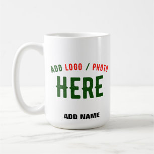 STYLISH MODERN CUSTOMIZABLE WHITE VERIFIED BRANDED COFFEE MUG