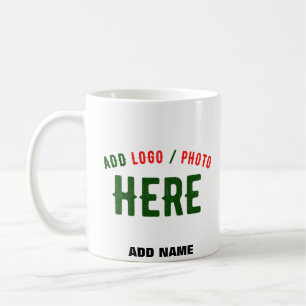 STYLISH MODERN CUSTOMIZABLE WHITE VERIFIED BRANDED COFFEE MUG