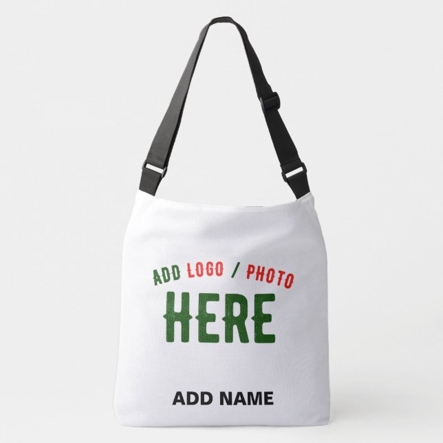 STYLISH MODERN CUSTOMIZABLE WHITE VERIFIED BRANDED CROSSBODY BAG (Front)