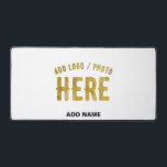 STYLISH MODERN CUSTOMIZABLE WHITE VERIFIED BRANDED DESK MAT<br><div class="desc">THIS IS A DESIGN FITTING FOR EVERYONE.YOU CAN CHANGE, RESIZE OR ADD LOGO, PHOTO, TEXT AND COLOURS THE WAY YOU LIKE.THANK YOU.</div>