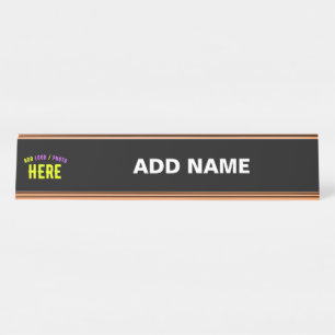 STYLISH MODERN CUSTOMIZABLE WHITE VERIFIED BRANDED DESK NAME PLATE