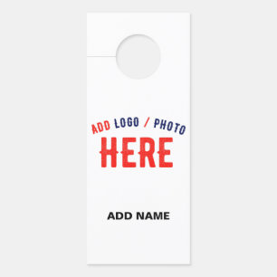 STYLISH MODERN CUSTOMIZABLE WHITE VERIFIED BRANDED DOOR HANGER