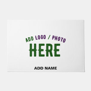 STYLISH MODERN CUSTOMIZABLE WHITE VERIFIED BRANDED DOORMAT