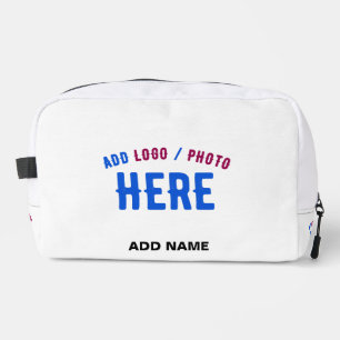 STYLISH MODERN CUSTOMIZABLE WHITE VERIFIED BRANDED DOPP KIT
