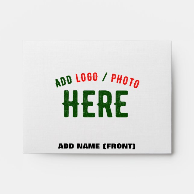 STYLISH MODERN CUSTOMIZABLE WHITE VERIFIED BRANDED ENVELOPE (Front)
