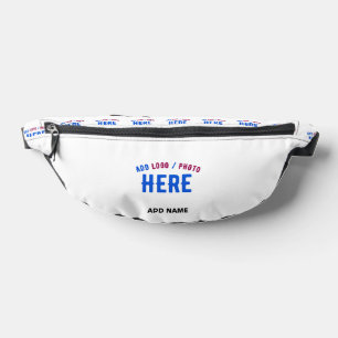 STYLISH MODERN CUSTOMIZABLE WHITE VERIFIED BRANDED FANNY PACK