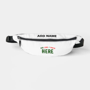 STYLISH MODERN CUSTOMIZABLE WHITE VERIFIED BRANDED FANNY PACK
