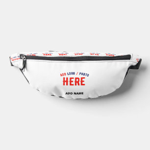 STYLISH MODERN CUSTOMIZABLE WHITE VERIFIED BRANDED FANNY PACK