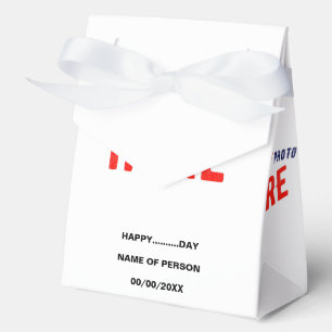 STYLISH MODERN CUSTOMIZABLE WHITE VERIFIED BRANDED FAVOR BOX