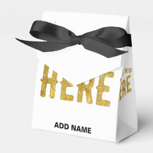 STYLISH MODERN CUSTOMIZABLE WHITE VERIFIED BRANDED FAVOR BOX