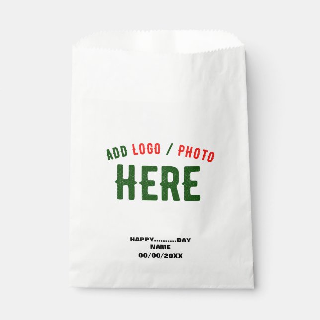 STYLISH MODERN CUSTOMIZABLE WHITE VERIFIED BRANDED FAVOUR BAG (Front)