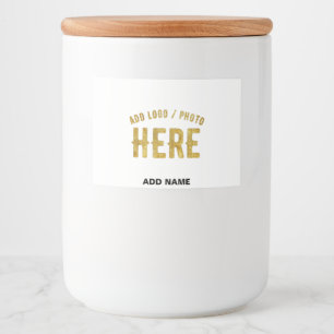 STYLISH MODERN CUSTOMIZABLE WHITE VERIFIED BRANDED FOOD LABEL