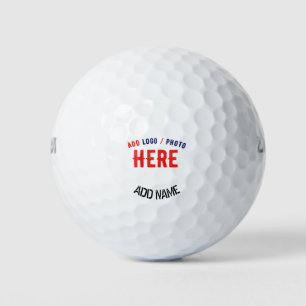 STYLISH MODERN CUSTOMIZABLE WHITE VERIFIED BRANDED GOLF BALLS