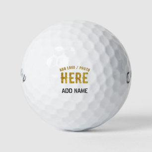 STYLISH MODERN CUSTOMIZABLE WHITE VERIFIED BRANDED GOLF BALLS