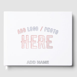 STYLISH MODERN CUSTOMIZABLE WHITE VERIFIED BRANDED GUEST BOOK