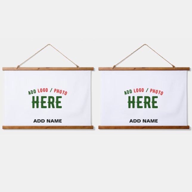 STYLISH MODERN CUSTOMIZABLE WHITE VERIFIED BRANDED HANGING TAPESTRY (Double)